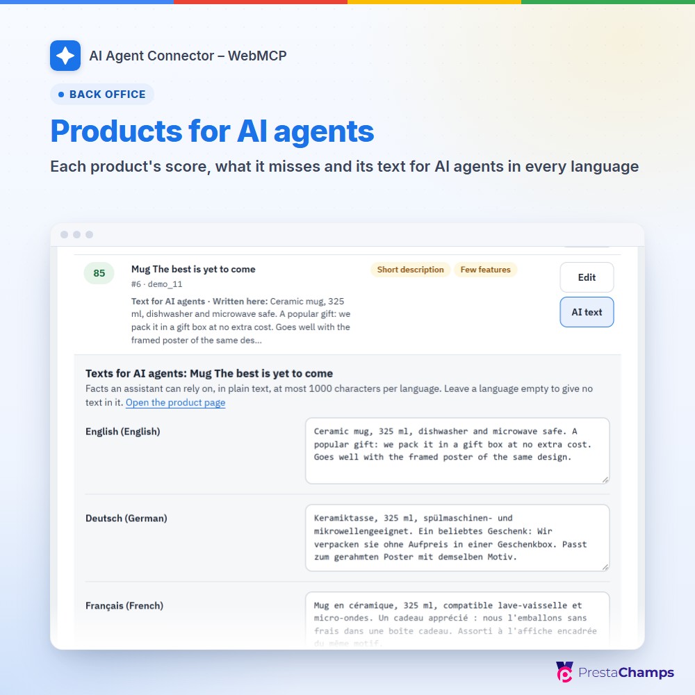 Products for AI agents